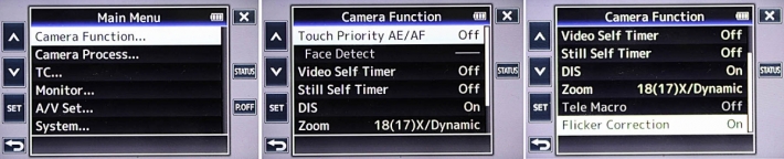 Ukázka z nabídek videokamery JVC GZ-RY980...