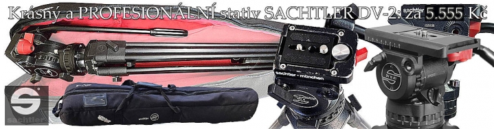 PROFESIONÁLNÍ STATIV SACHTLER DV-2 za hubičku... PROFESIONÁLNÍ STATIV SACHTLER DV-2 za hubičku...