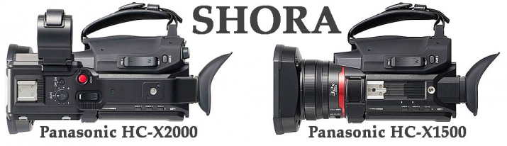 Videokamery Panasonic HC-X2000 a HC-X1500 shora