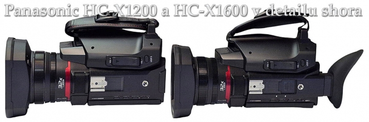 Videokamery Panasonic HC-X1200 a X1600: šasi shora Videokamery Panasonic HC-X1200 a X1600: šasi shora