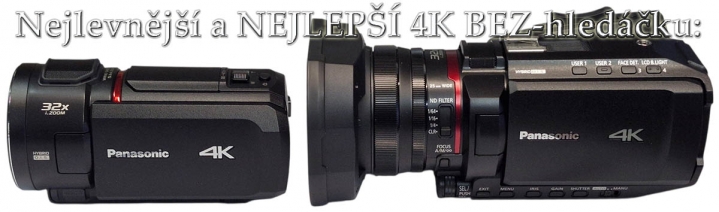 Velkostní srovnání současných 4K-kamer BEZ hledáčku Velkostní srovnání současných 4K-kamer BEZ hledáčku