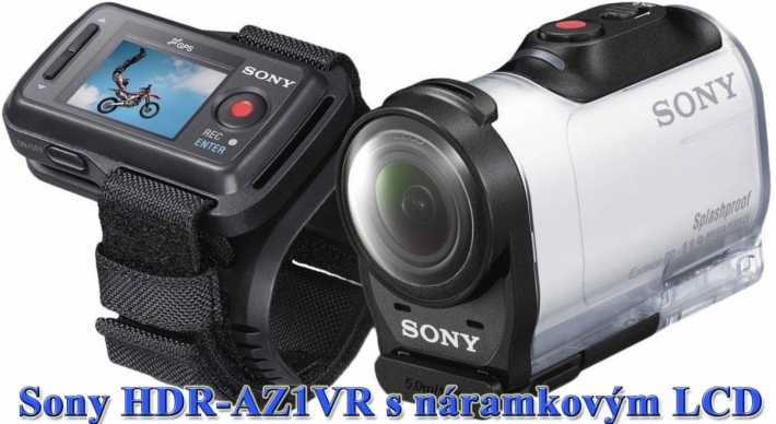 Sony HDR-AZ1VR s náramkovým displejem...