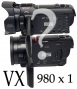 Panasonic HC-VX980 a VX1: snímek v měřítku velikostí